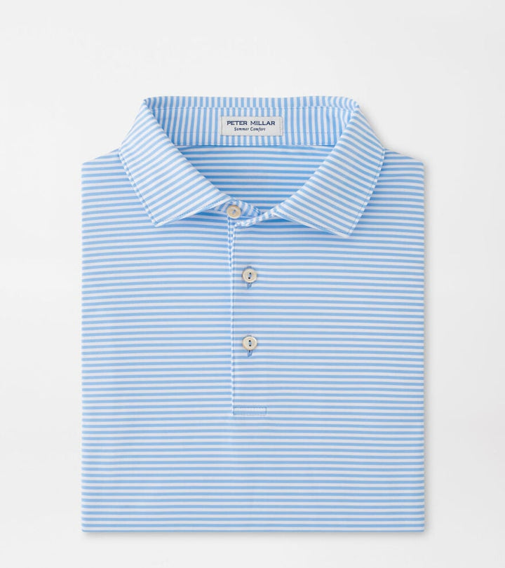 Peter Millar Hales Performance Jersey Polo: Cottage Blue
