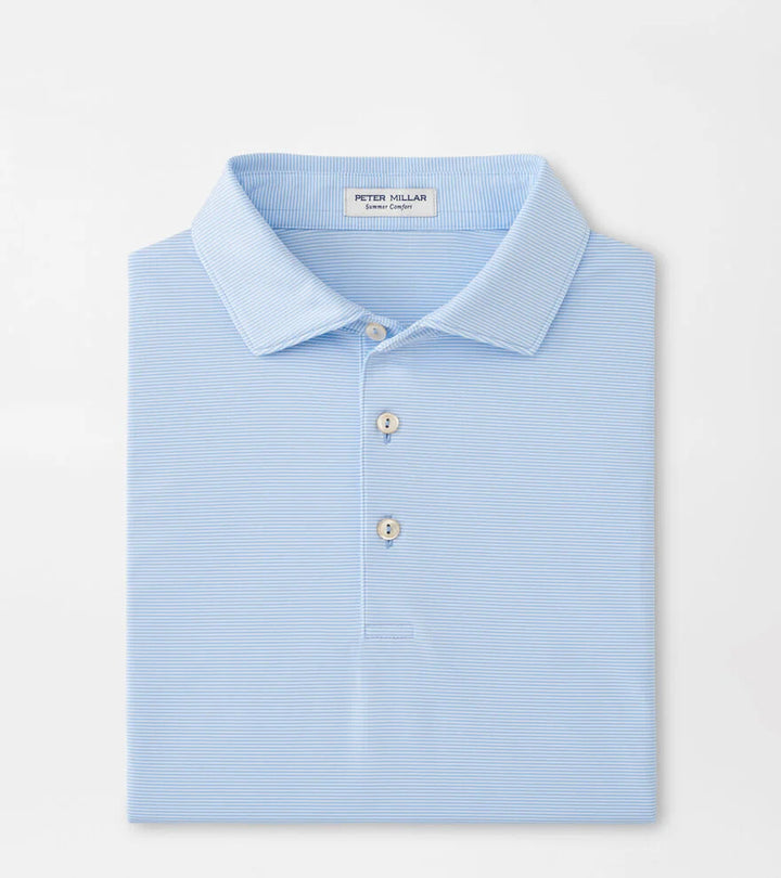 Peter Millar Jubilee Performance Jersey Polo: Cottage Blue