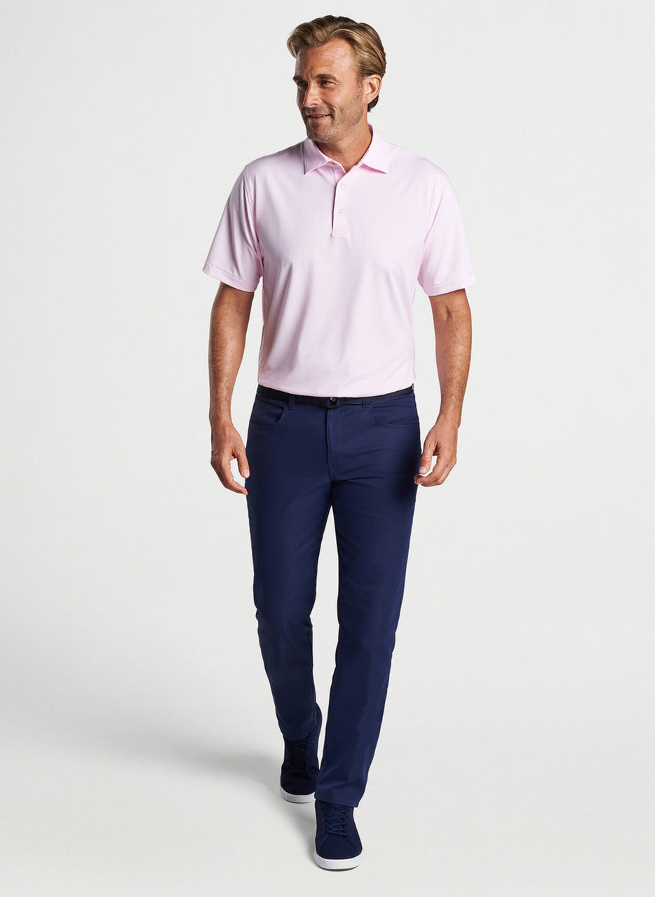 Peter Millar Jubilee Stripe Performance Polo: Palmer Pink