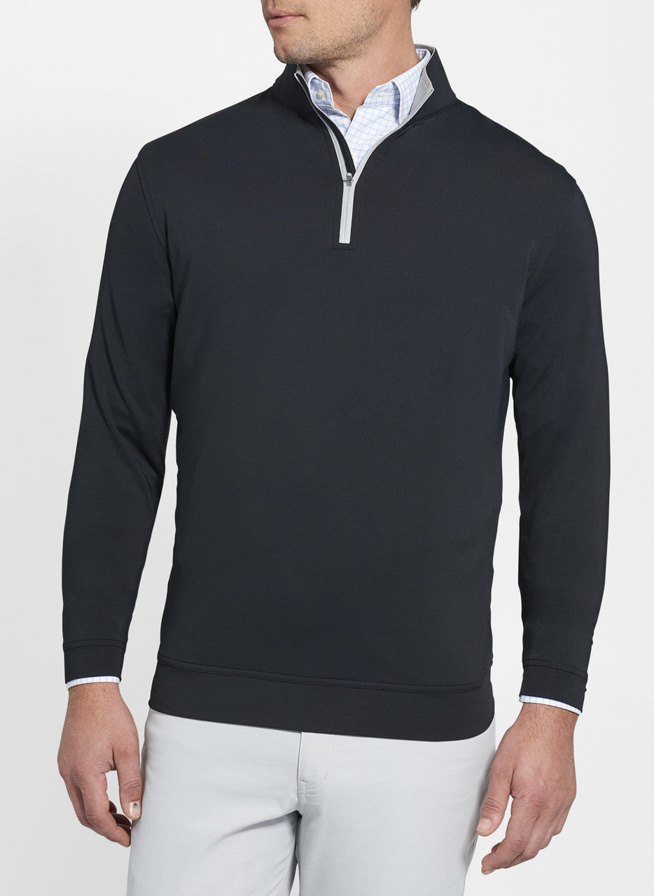 Peter Millar Perth Performance Quarter-Zip: Black