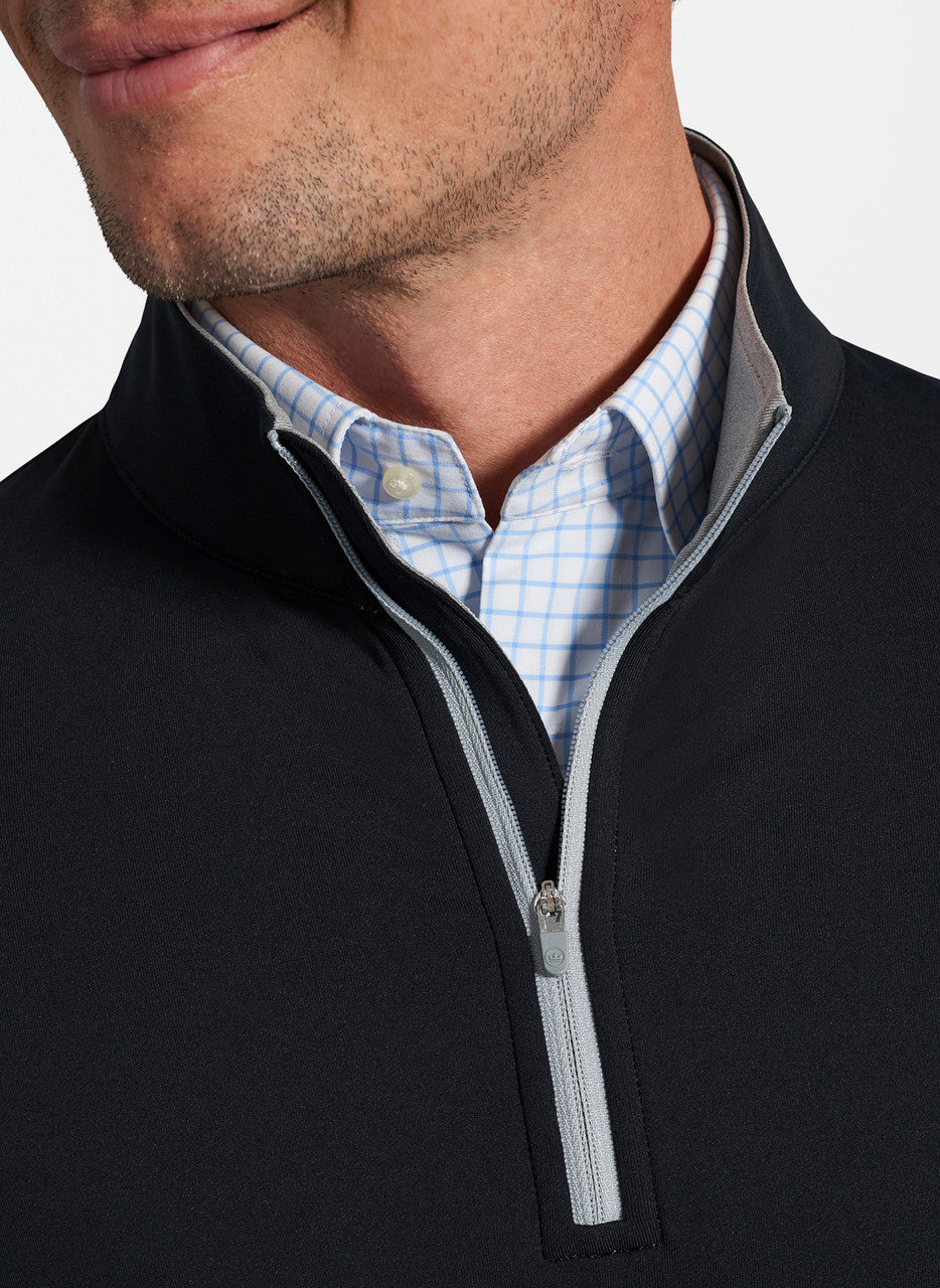 Peter Millar Perth Performance Quarter-Zip: Black