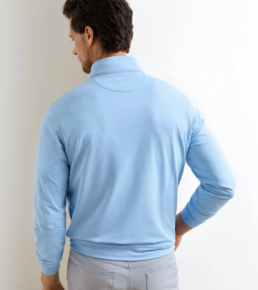 Peter Millar Perth Performance Quarter-Zip: Cottage Blue
