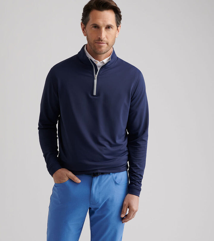 Peter Millar Perth Performance Quarter-Zip: Navy
