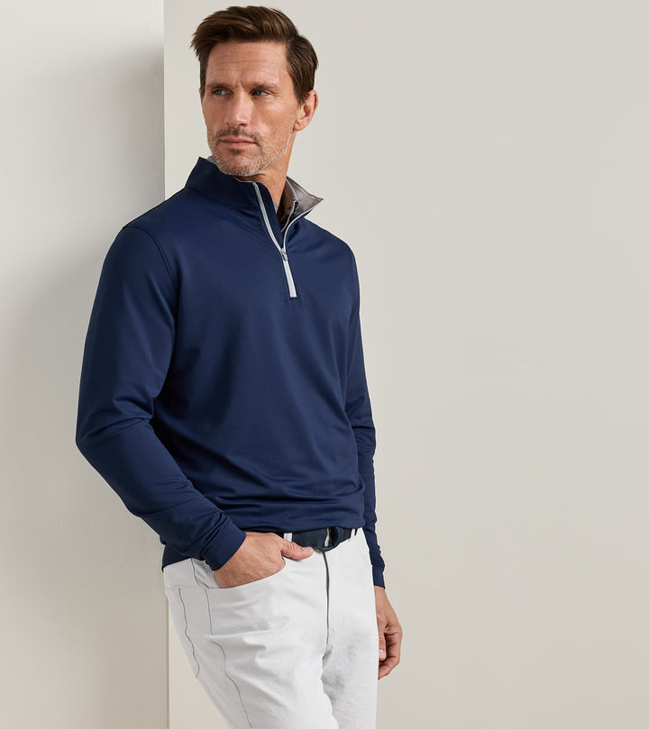Peter Millar Perth Performance Quarter-Zip: Navy