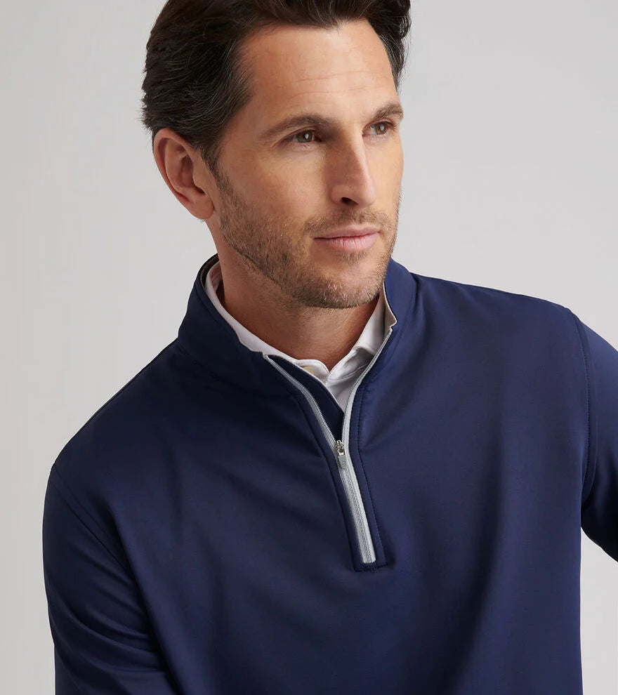 Peter Millar Perth Performance Quarter-Zip: Navy
