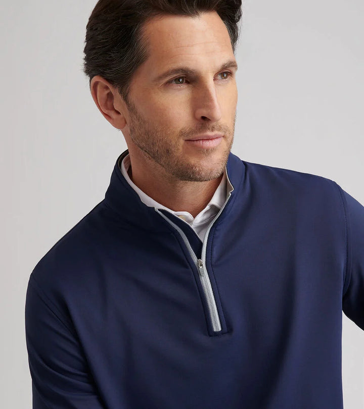 Peter Millar Perth Performance Quarter-Zip: Navy