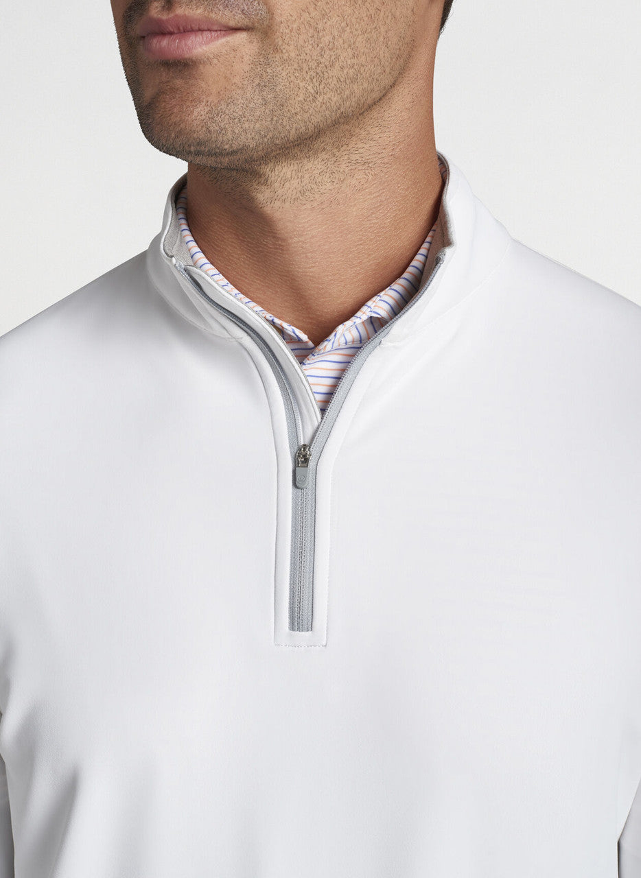 Peter Millar Perth Performance Quarter-Zip: White