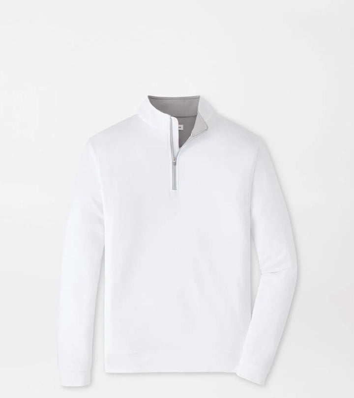 Peter Millar Perth Performance Quarter-Zip: White