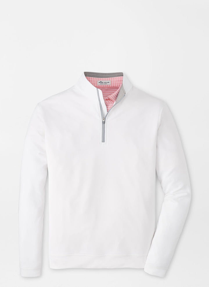 Peter Millar Perth Performance Quarter-Zip: White