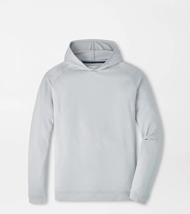 Peter Millar Pine Performance Hoodie: Gale Grey