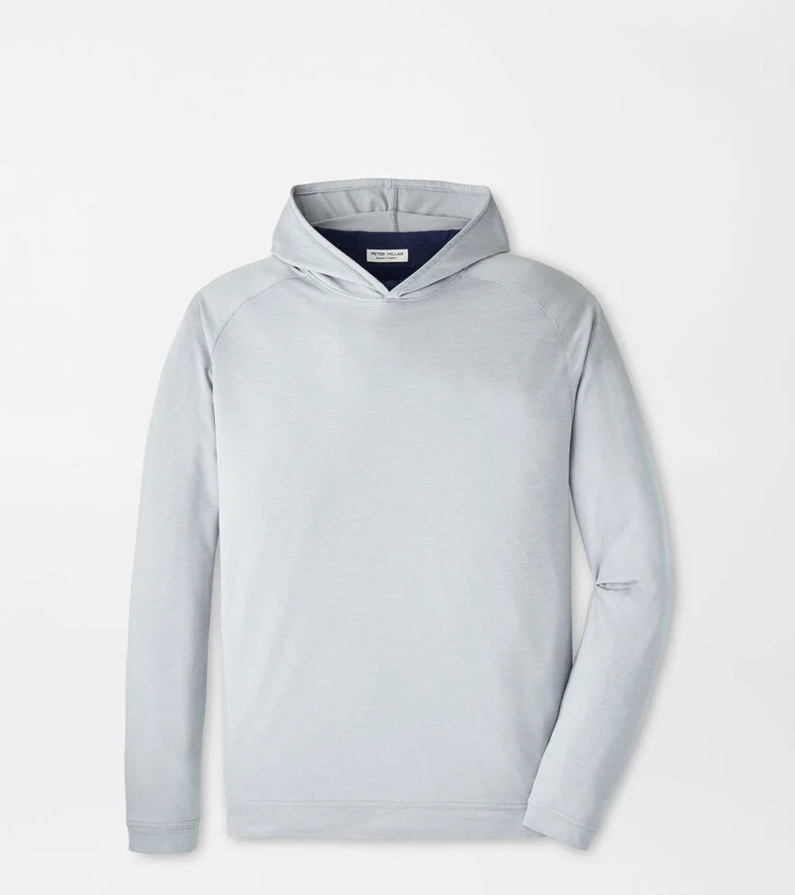 Peter Millar Pine Performance Hoodie: Gale Grey