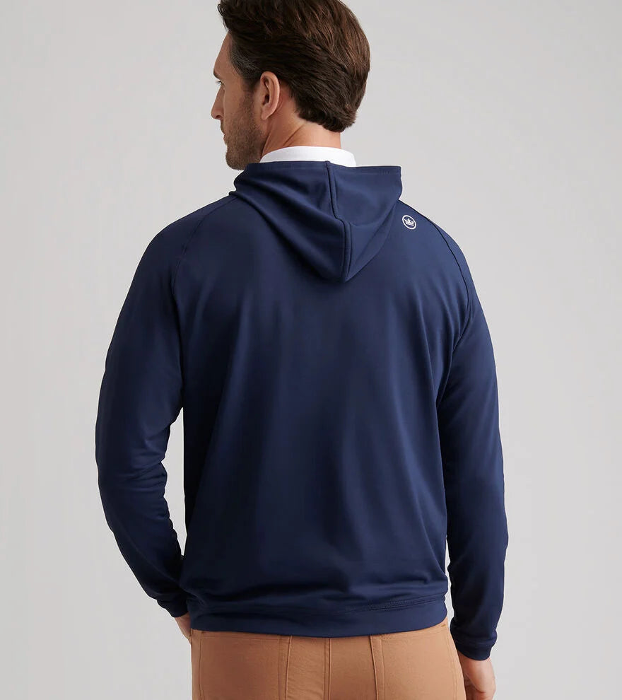 Peter Millar Pine Performance Hoodie: Navy