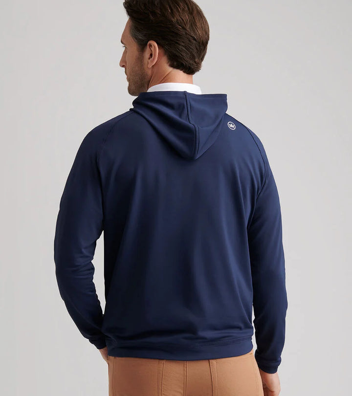 Peter Millar Pine Performance Hoodie: Navy