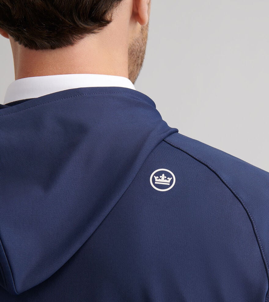 Peter Millar Pine Performance Hoodie: Navy