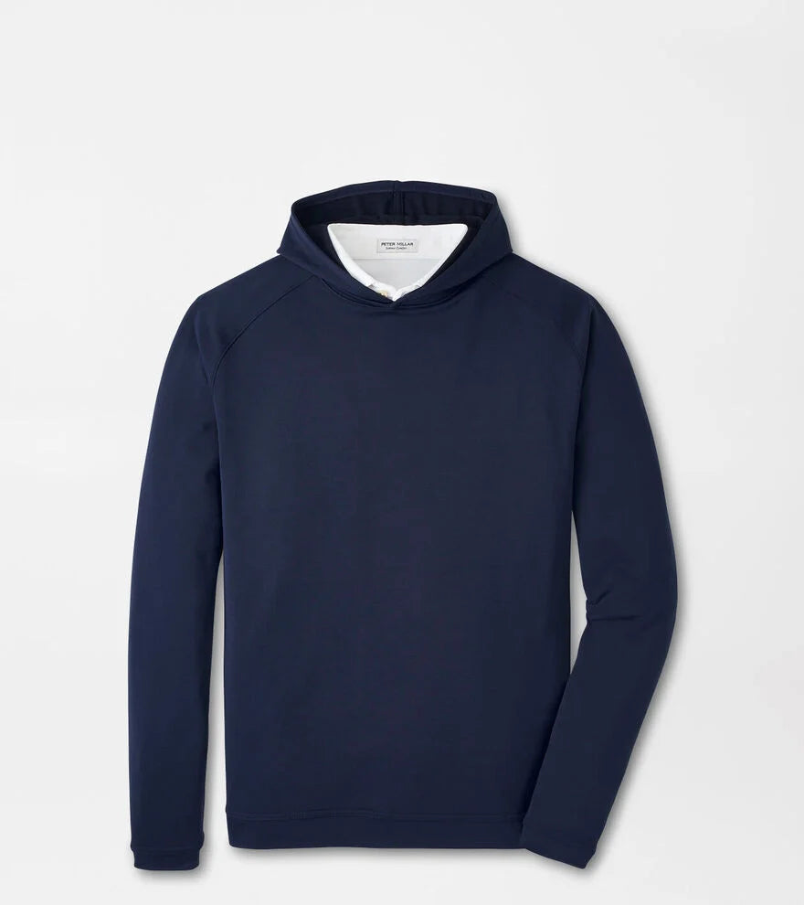 Peter Millar Pine Performance Hoodie: Navy