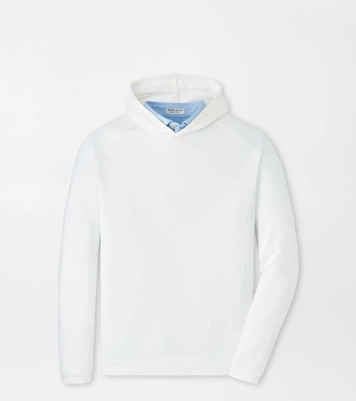 Peter Millar Pine Performance Hoodie: White