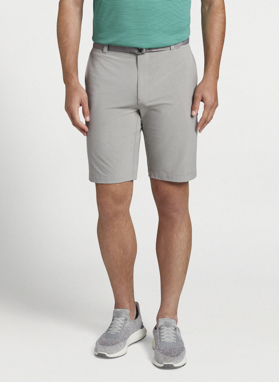 Peter Millar Shackleford Performance Hybrid Short: British Grey