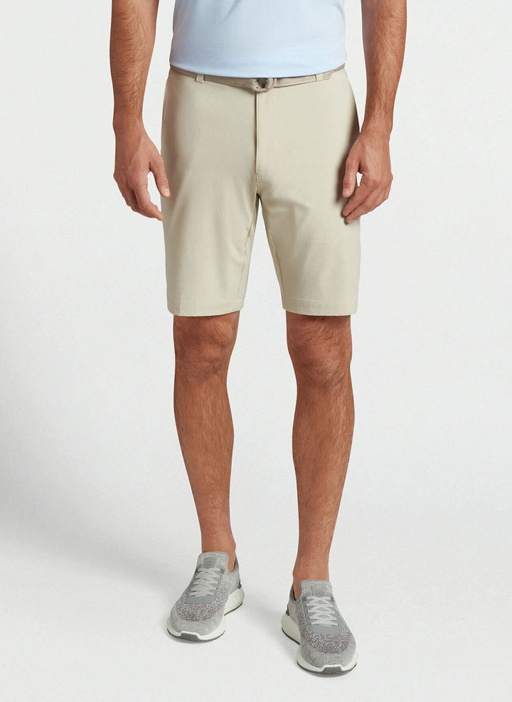 Peter Millar Shackleford Performance Hybrid Short: Sand