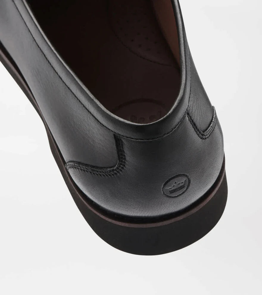 Peter Millar Leather Bit Loafer: Black