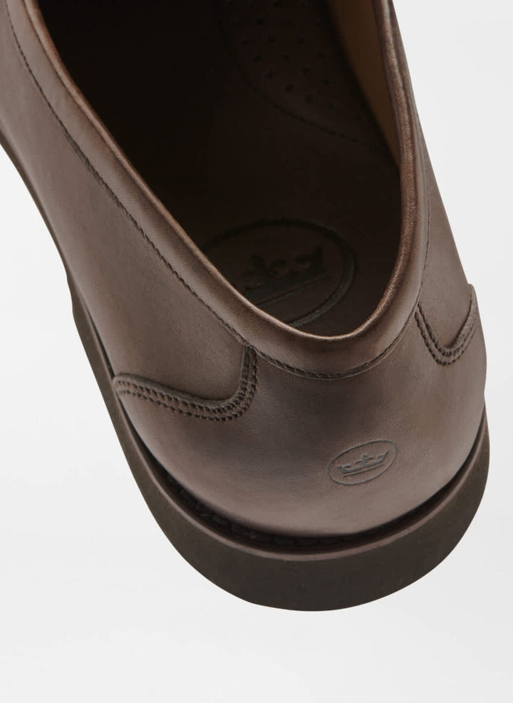 Peter Millar Leather Bit Loafer: Brown