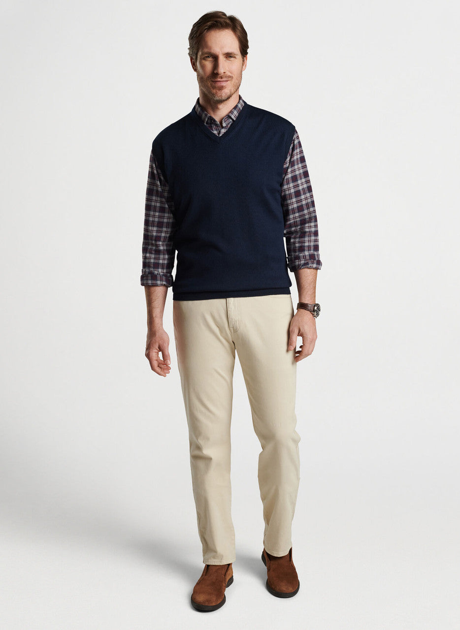 Peter Millar Autumn Crest V-Neck Vest: Navy