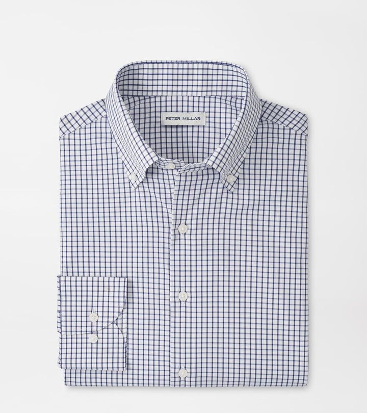 Peter Millar Hanford Performance Twill Sport Shirt: Classic Navy
