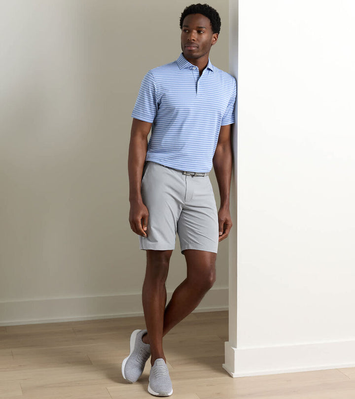 Peter Millar Crown Crafted Surge Performance Short: Gale Grey