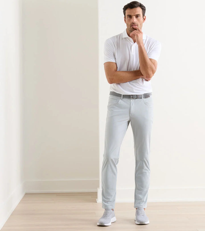 Peter Millar Bingham Performance Five-Pocket Pant: British Grey