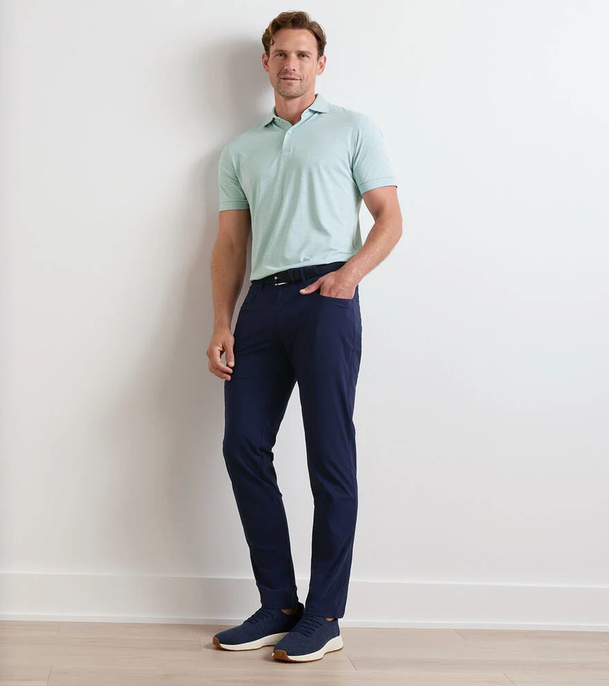 Peter Millar Bingham Performance Five-Pocket Pant: Navy