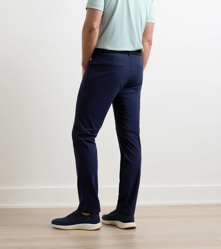 Peter Millar Bingham Performance Five-Pocket Pant: Navy
