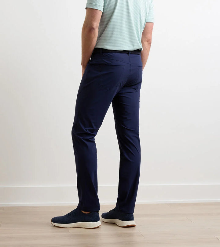 Peter Millar Bingham Performance Five-Pocket Pant: Navy