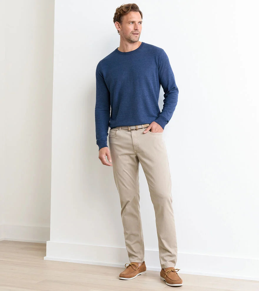 Peter Millar Crown Crafted Wayfare Five-Pocket Pant: Classic Khaki