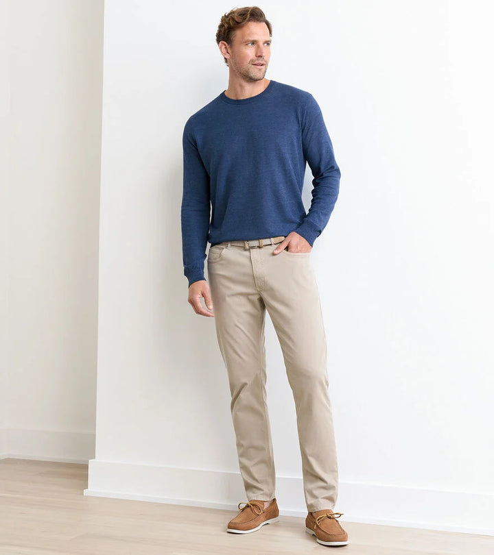 Peter Millar Crown Crafted Wayfare Five-Pocket Pant: Classic Khaki