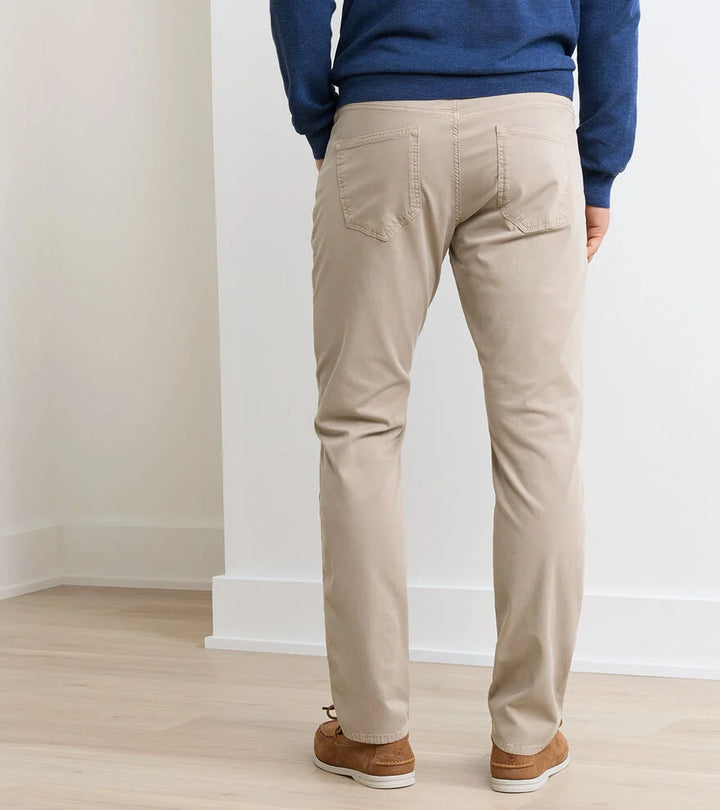 Peter Millar Crown Crafted Wayfare Five-Pocket Pant: Classic Khaki