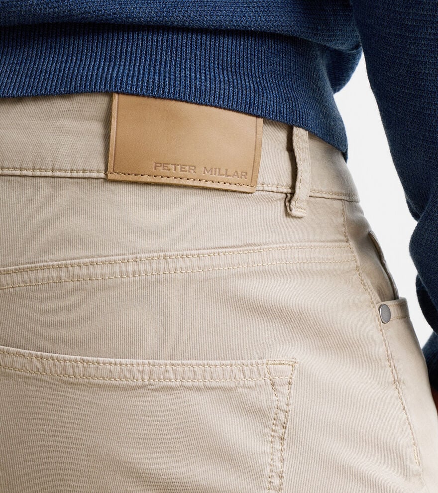 Peter Millar Crown Crafted Wayfare Five-Pocket Pant: Classic Khaki