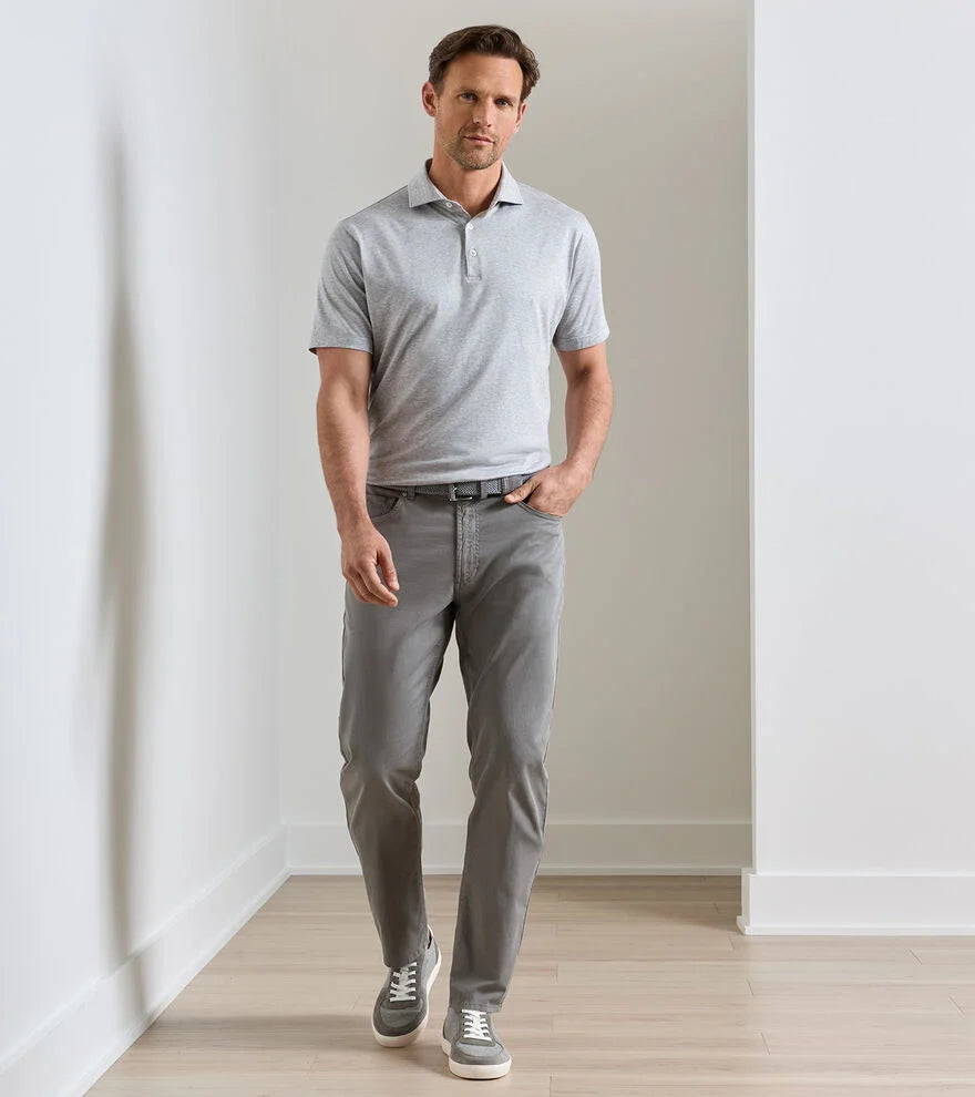 Peter Millar Crown Crafted Wayfare Five-Pocket Pant: Classic Grey