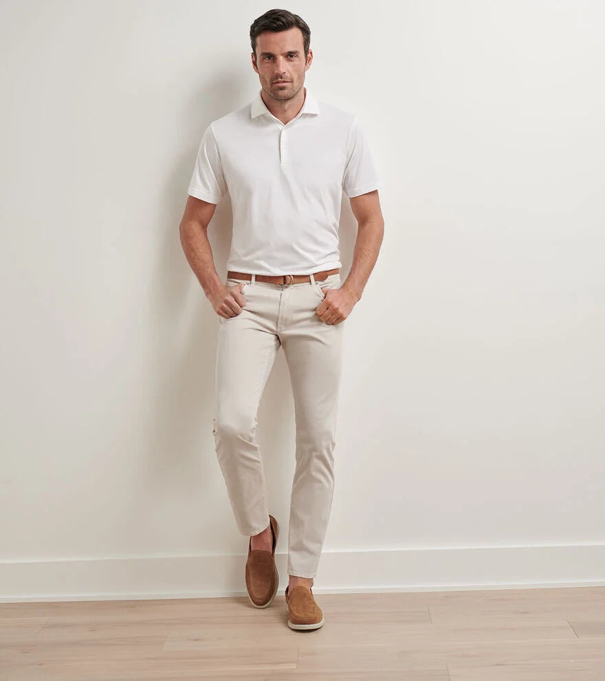Peter Millar Crown Crafted Wayfare Five-Pocket Pant: Classic Stone