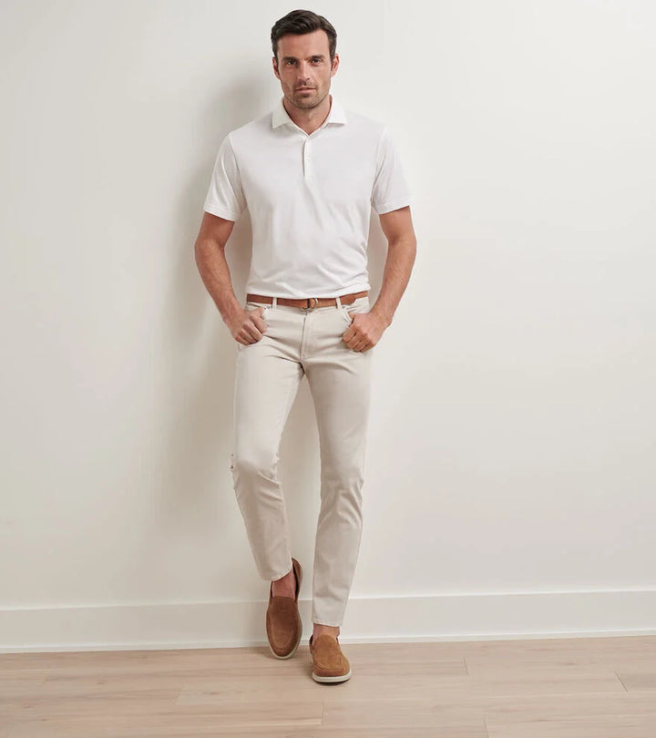Peter Millar Crown Crafted Wayfare Five-Pocket Pant: Classic Stone