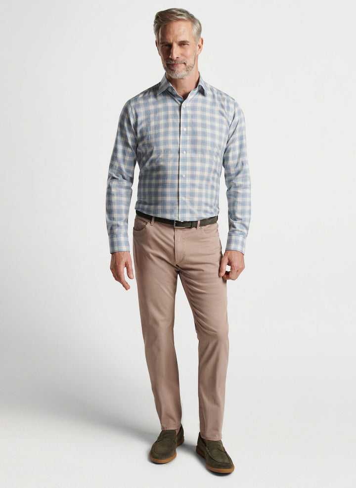 Peter Millar Crown Crafted Wayfare Five-Pocket Pant: Khaki