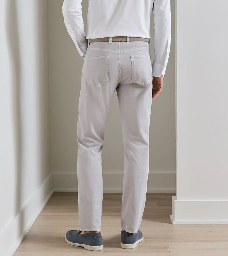 Peter Millar Crown Crafted Wayfare Five-Pocket Pant: Platinum