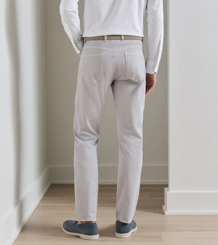 Peter Millar Crown Crafted Wayfare Five-Pocket Pant: Platinum