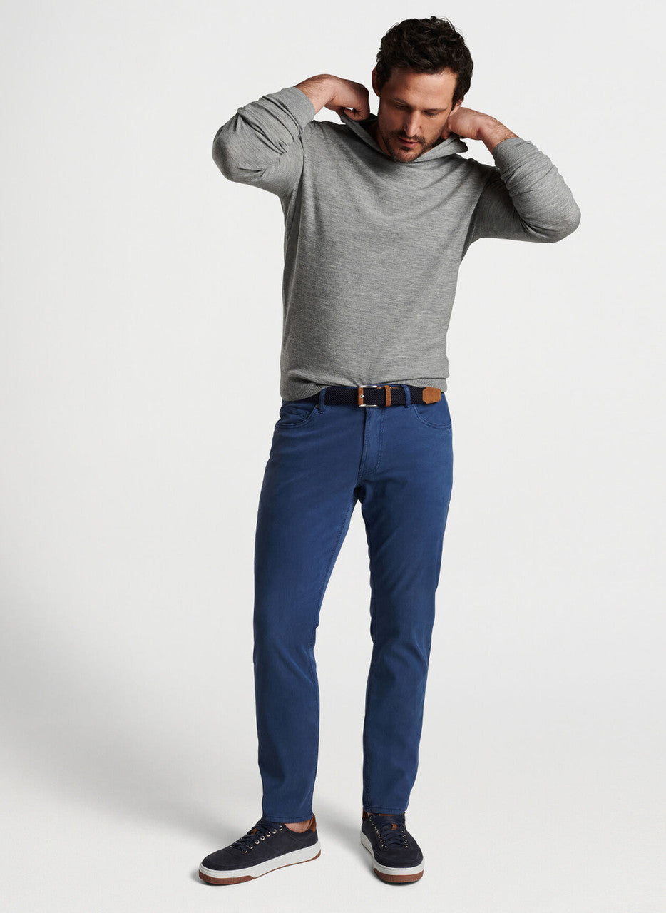 Peter Millar Crown Crafted Wayfare Five-Pocket Pant: Riviera Blue