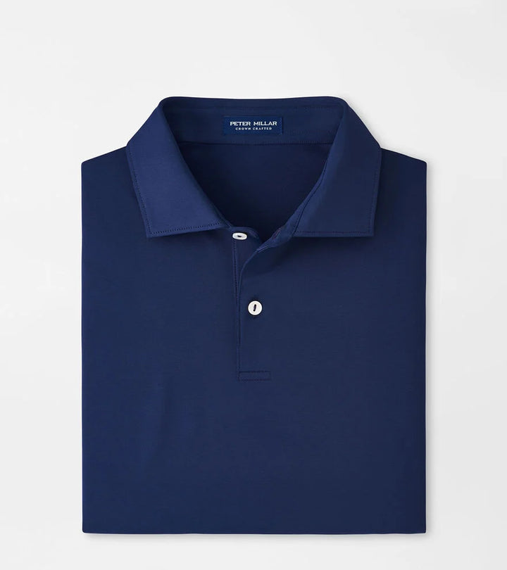 Peter Millar Solid Performance Jersey Polo: Navy
