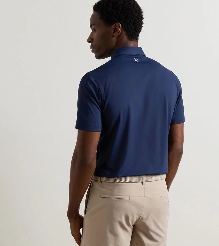Peter Millar Solid Performance Jersey Polo: Navy