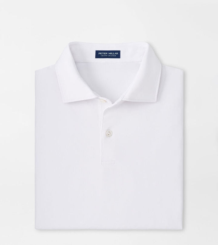 Peter Millar Solid Performance Jersey Polo: White