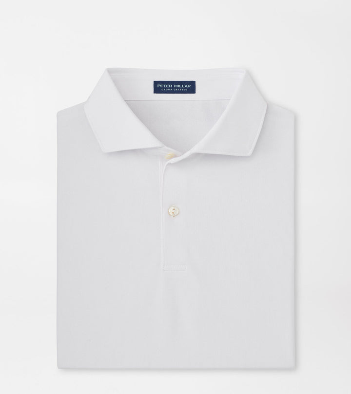 Peter Millar Soul Performance Mesh Polo: White