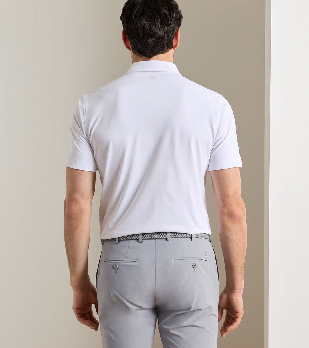 Peter Millar Soul Performance Mesh Polo: White