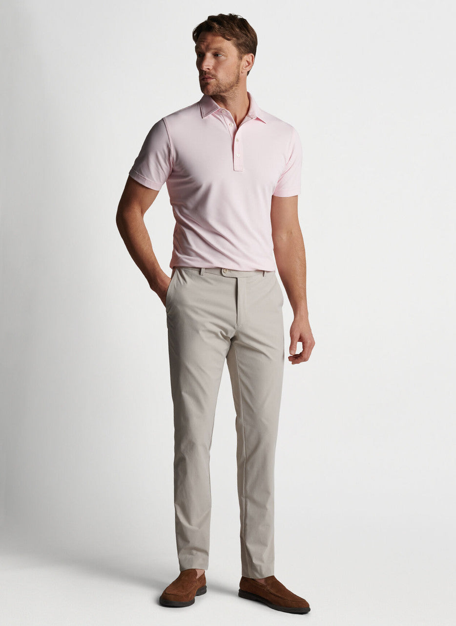 Peter Millar Crown Crafted Soul Performance Mesh Polo: Misty Rose