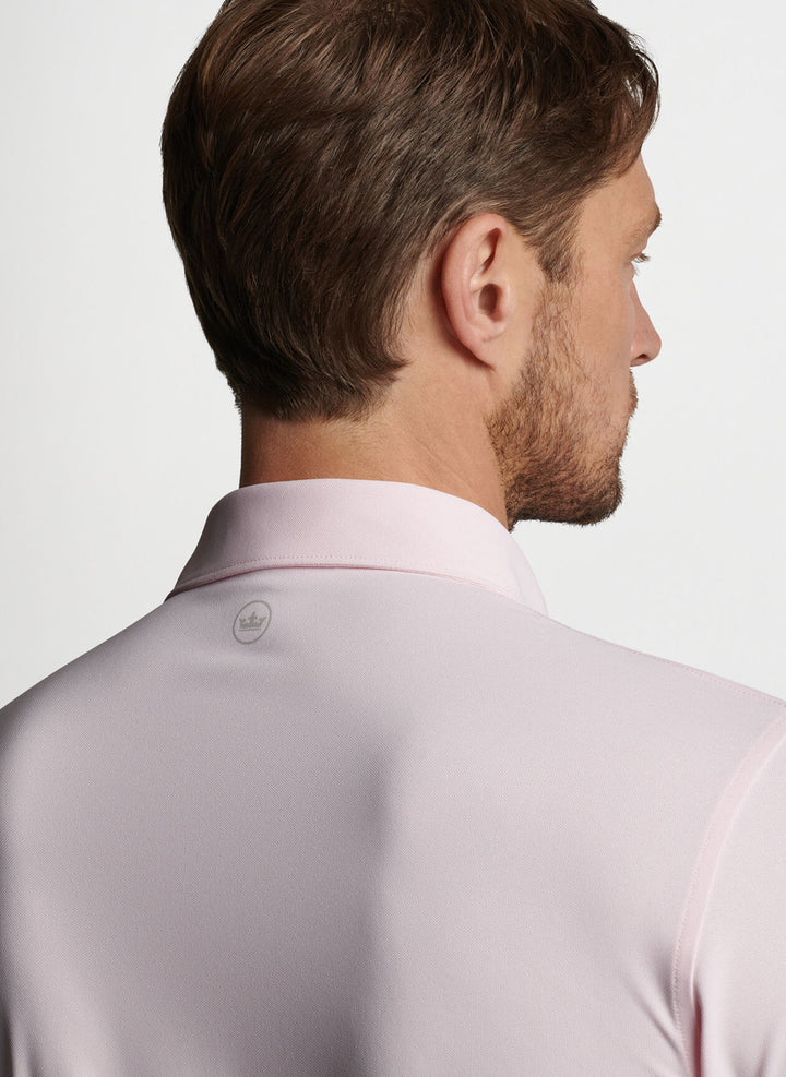 Peter Millar Crown Crafted Soul Performance Mesh Polo: Misty Rose