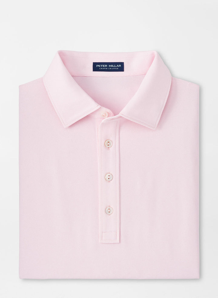 Peter Millar Crown Crafted Soul Performance Mesh Polo: Misty Rose